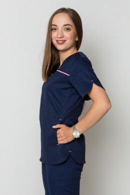 Костюм медицинский Батерфляй с джоггерами. COTTON. Темно-синий (5410065) Костюм медицинский Батерфляй с джоггерами. COTTON. Темно-синий (5410065) фото 9