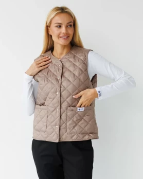 Medical insulated vest for women Oslo mocha 521-421-679 (6637733) Medical insulated vest for women Oslo mocha 521-421-679 (6637733) фото 2