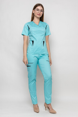 Medical suit Emily-stretch, female. Menthol (5436944) Medical suit Emily-stretch, female. Menthol (5436944) фото 1
