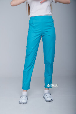 Women's medical trousers "Francesca" turquoise (3399108) Women's medical trousers "Francesca" turquoise (3399108) фото 18
