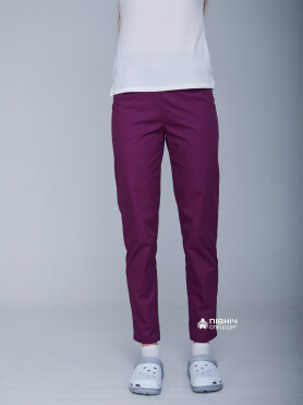 Women's medical trousers "Francesca" purple (3399102) Women's medical trousers "Francesca" purple (3399102) фото 15