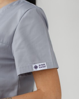 Medical shirt women's Topaz gray 164-328-705 / 386-328-705 (6613496) Medical shirt women's Topaz gray 164-328-705 / 386-328-705 (6613496) фото 5
