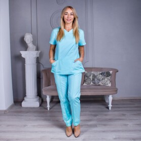 Women's medical blouse "Avicenna" blue (5336865) Women's medical blouse "Avicenna" blue (5336865) фото 1