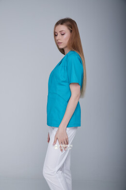 Блуза медицинская женская "МАРИЯ" бирюзовая (3399152) Блуза медицинская женская "МАРИЯ" бирюзовая (3399152) фото 7