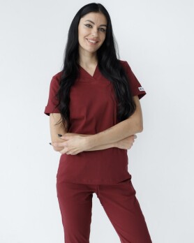Медицинский костюм женский Марсель марсала 383-326-708 (6613331) Медицинский костюм женский Марсель марсала 383-326-708 (6613331) фото 4