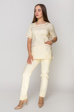 Костюм медичний Монік - стрейч. / Бр. завужені. Стрейчевий COTTON. Шампань (5410164) Костюм медичний Монік - стрейч. / Бр. завужені. Стрейчевий COTTON. Шампань (5410164) фото 1