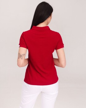 Medical polo for women burgundy with embroidery Zubik 147-349-636 (6613390) Medical polo for women burgundy with embroidery Zubik 147-349-636 (6613390) фото 2