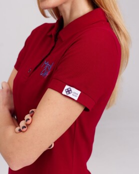 Medical polo for women burgundy with embroidery Medicine 147-349-637 (6613385) Medical polo for women burgundy with embroidery Medicine 147-349-637 (6613385) фото 5
