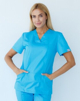 Medical shirt women's Topaz cobalt 164-439-705 (6613523) Medical shirt women's Topaz cobalt 164-439-705 (6613523) фото 5