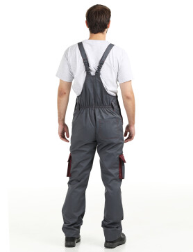 Worker suit "ULTRA" burgundy - bib overall with jacket (1240) Worker suit "ULTRA" burgundy - bib overall with jacket (1240) фото 9