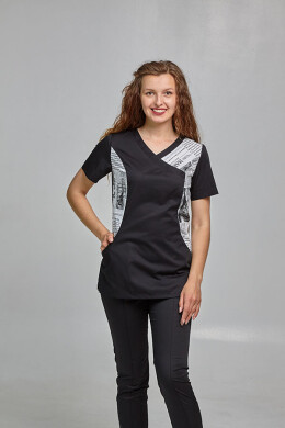 Jacket Marina black / newspaper (545013) Jacket Marina black / newspaper (545013) фото 1