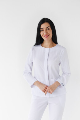 Women's medical suit Jacqueline white (Viscose “Elite”) 440-324-927 (6624466) Women's medical suit Jacqueline white (Viscose “Elite”) 440-324-927 (6624466) фото 1
