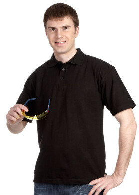 Work shirt polo "American Style" black 200 g/m2 (220031) Work shirt polo "American Style" black 200 g/m2 (220031) фото 1