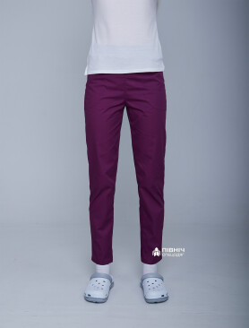 Women's medical trousers "Francesca" purple (3399102) Women's medical trousers "Francesca" purple (3399102) фото 1