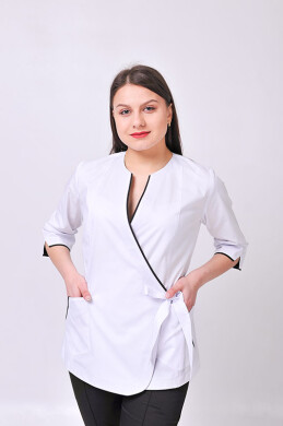 Venice+ Br. skinny suit. COTTON. White / black (544628) Venice+ Br. skinny suit. COTTON. White / black (544628) фото 3