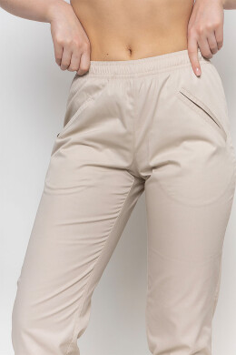Women's medical joggers, 2 pockets. Cream. COTTON (5436986) Women's medical joggers, 2 pockets. Cream. COTTON (5436986) фото 3