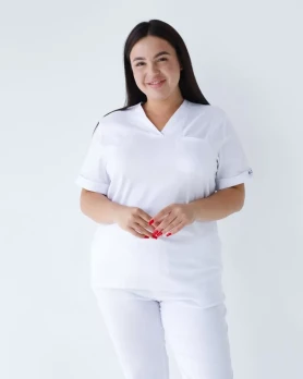 Medical suit for women Marseille white +SIZE 499-324-708 (6637766) Medical suit for women Marseille white +SIZE 499-324-708 (6637766) фото 3