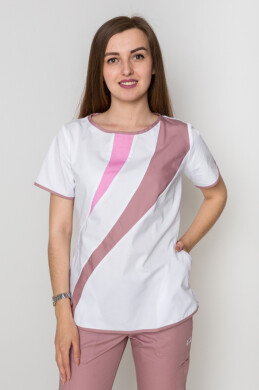 Suit Ice+Br. Virginia. COTTON. White + ash rose + pink / ash rose (5410047) Suit Ice+Br. Virginia. COTTON. White + ash rose + pink / ash rose (5410047) фото 4