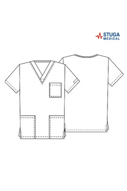 Сорочка медична чоловіча сіра (8800108) Сорочка медична чоловіча сіра (8800108) фото 2