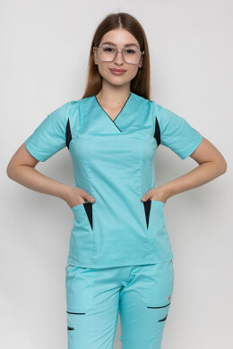 Medical suit Emily-stretch, female. Menthol (5436944) Medical suit Emily-stretch, female. Menthol (5436944) фото 3
