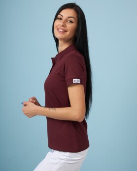 Medical polo for women cherry 147-416-677 (6613409) Medical polo for women cherry 147-416-677 (6613409) фото 3