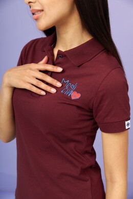 Medical polo for women cherry with embroidery Medicine 147-416-637 (6613410) Medical polo for women cherry with embroidery Medicine 147-416-637 (6613410) фото 4