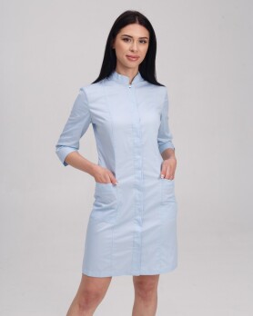 Medical gown women's Sakura azure 160-462-678 / 310-462-678 (6613598) Medical gown women's Sakura azure 160-462-678 / 310-462-678 (6613598) фото 2