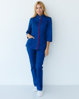 Medical suit for women Sakura sapphire-red 124-360-678 / 317-360-679 (6613231) Medical suit for women Sakura sapphire-red 124-360-678 / 317-360-679 (6613231) фото 8