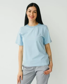 Medical basic T-shirt for women blue 498-333-924 (6637743) Medical basic T-shirt for women blue 498-333-924 (6637743) фото 2