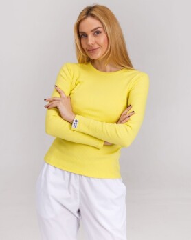 Медичний лонгслів у рубчик жіночий жовтий 392-397-716 (6613456) Медичний лонгслів у рубчик жіночий жовтий 392-397-716 (6613456) фото 6