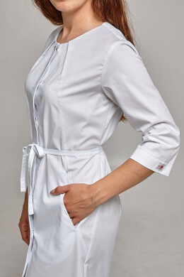 Asia dressing gown. COTTON. White (544812) Asia dressing gown. COTTON. White (544812) фото 5