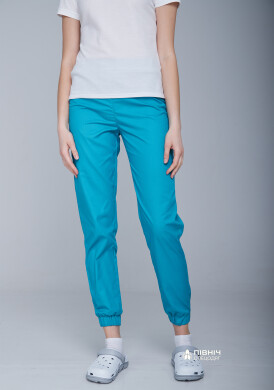 Women's medical trousers "Monica" turquoise (3399116) Women's medical trousers "Monica" turquoise (3399116) фото 1