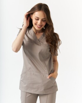 Medical shirt women's Topaz mocco 164-421-705 (6613516) Medical shirt women's Topaz mocco 164-421-705 (6613516) фото 1