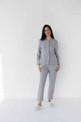 Women's medical suit Jacqueline gray (Viscose “Elite”) 440-328-927 (6624471) Women's medical suit Jacqueline gray (Viscose “Elite”) 440-328-927 (6624471) фото 2