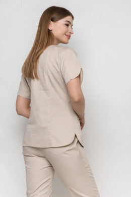 Куртка медицинскя женская Батерфляй. Крем. COTTON (5436993) Куртка медицинскя женская Батерфляй. Крем. COTTON (5436993) фото 3