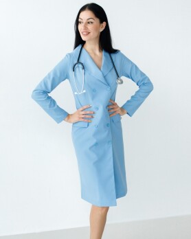 Medical gown women's Monica blue 356-333-677 (6613591) Medical gown women's Monica blue 356-333-677 (6613591) фото 8