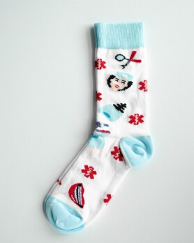 Medical socks with Caduceus print 143-370-836 (6613880) Medical socks with Caduceus print 143-370-836 (6613880) фото 4