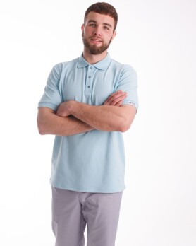 Medical polo for men sky blue 148-438-677 (6613765) Medical polo for men sky blue 148-438-677 (6613765) фото 5