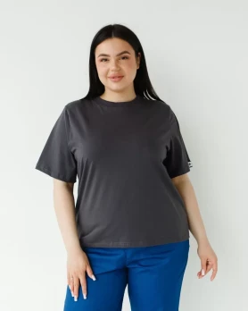 Medical basic T-shirt women's graphite 498-503-924 (6637741) Medical basic T-shirt women's graphite 498-503-924 (6637741) фото 2