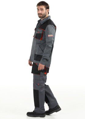 Work suit "TRITON" dark gray - pants and jacket (1276) Work suit "TRITON" dark gray - pants and jacket (1276) фото 3