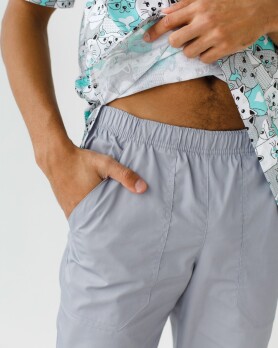 Медицинский костюм с принтом мужской Гранит Коты серый  131-408-644 (6613709) Медицинский костюм с принтом мужской Гранит Коты серый  131-408-644 (6613709) фото 7