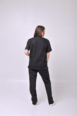 Хирургический костюм К-33. COTTON. Унисекс Черный с салатным (отделка) (544639) Хирургический костюм К-33. COTTON. Унисекс Черный с салатным (отделка) (544639) фото 3