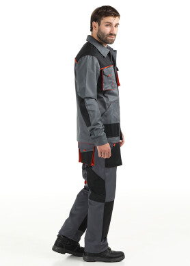 Work suit "TRITON" dark gray - pants and jacket (1276) Work suit "TRITON" dark gray - pants and jacket (1276) фото 4