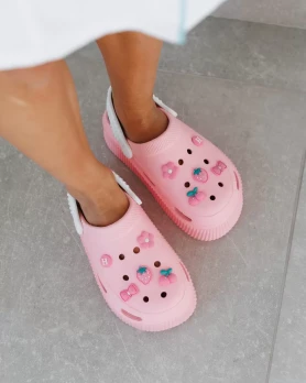 Медицинские женские кроксы на платформе Eva peach-white 493-422-929(6637799) Медицинские женские кроксы на платформе Eva peach-white 493-422-929(6637799) фото 1