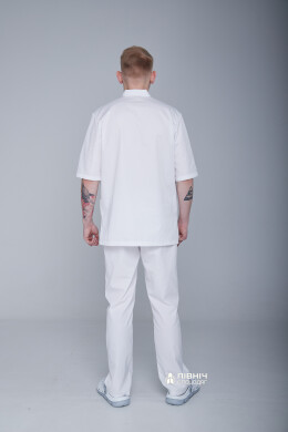 Men's medical shirt "ANDREW" white (3399145) Men's medical shirt "ANDREW" white (3399145) фото 7