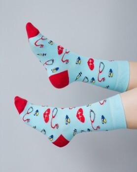 Medical socks with Medicine Blue print 143-333-593 (6613870) Medical socks with Medicine Blue print 143-333-593 (6613870) фото 4