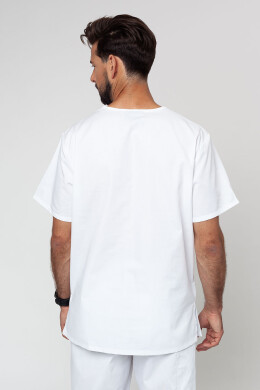 Костюм медичний чоловічий "Тарас" білий (3010103) Костюм медичний чоловічий "Тарас" білий (3010103) фото 4