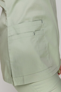 Костюм медицинский Лидия +Бр. Вирджиния. COTTON. Белый / фисташка (5410113) Костюм медицинский Лидия +Бр. Вирджиния. COTTON. Белый / фисташка (5410113) фото 13