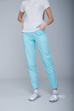 Women's medical trousers "Francesca" cornflower blue (3399113) Women's medical trousers "Francesca" cornflower blue (3399113) фото 4