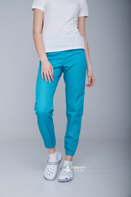 Women's medical trousers "Monica" turquoise (3399116) Women's medical trousers "Monica" turquoise (3399116) фото 9